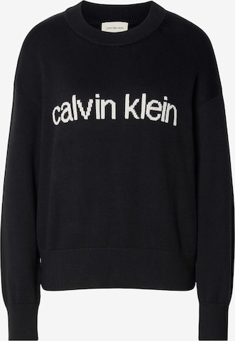 juoda Calvin Klein Jeans Megztinis: priekis