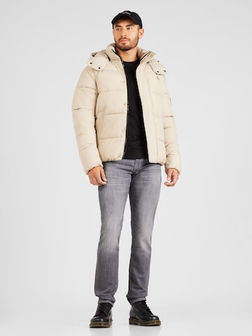 Calvin Klein Jeans Prehodna jakna 'Essential' | bež barva