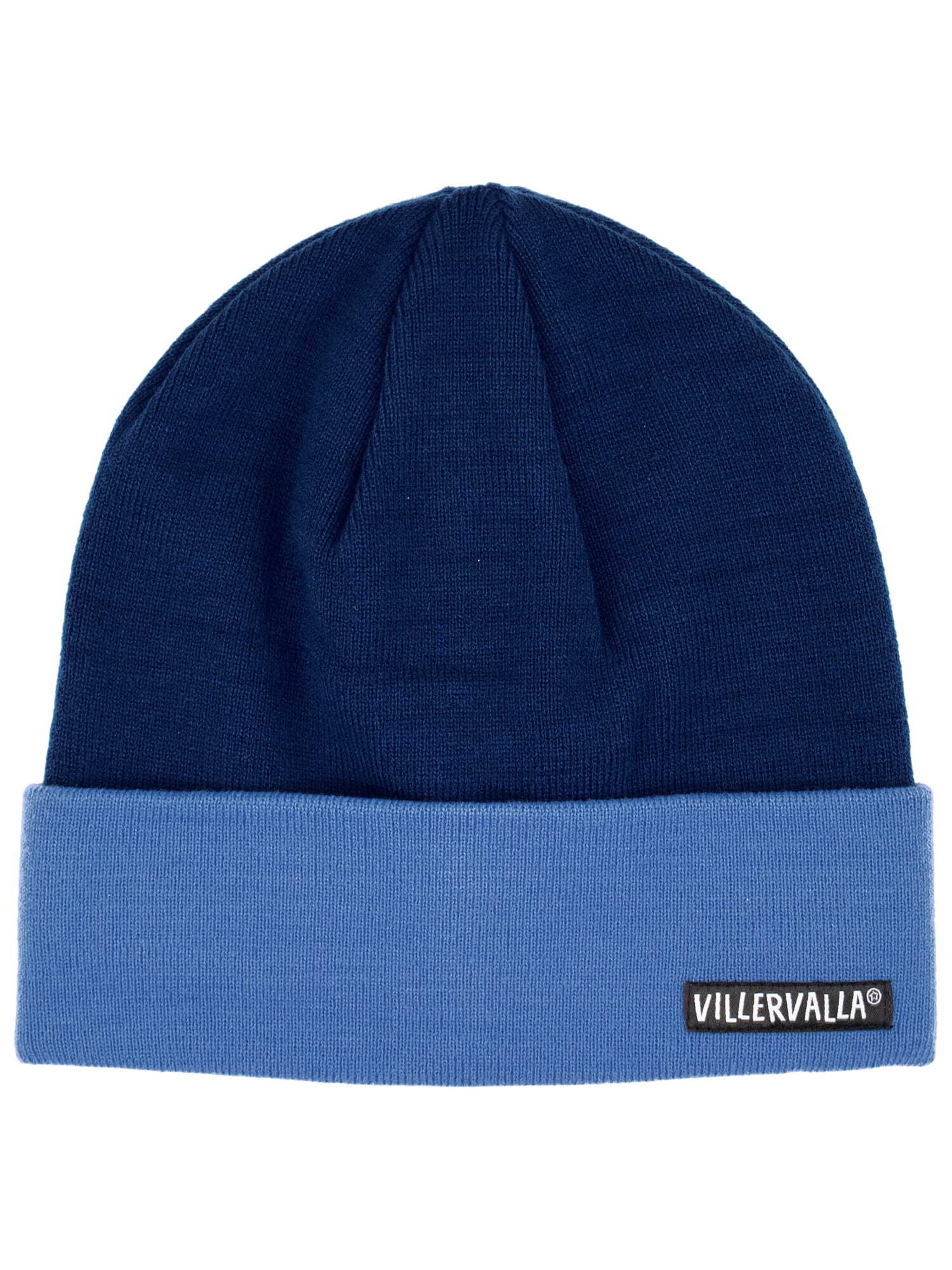 Villervalla Mütze 'Basic' in Blau: Vorderseite