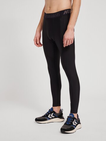 Hummel Skinny Sportsbukser 'Topaz' i sort: forside