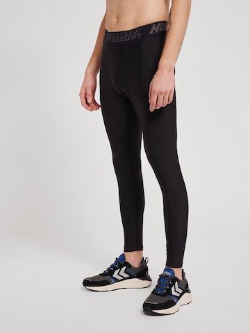 Hummel Skinny Workout Pants 'Topaz' in Black: front