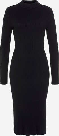 HECHTER PARIS Knitted dress in Black: front