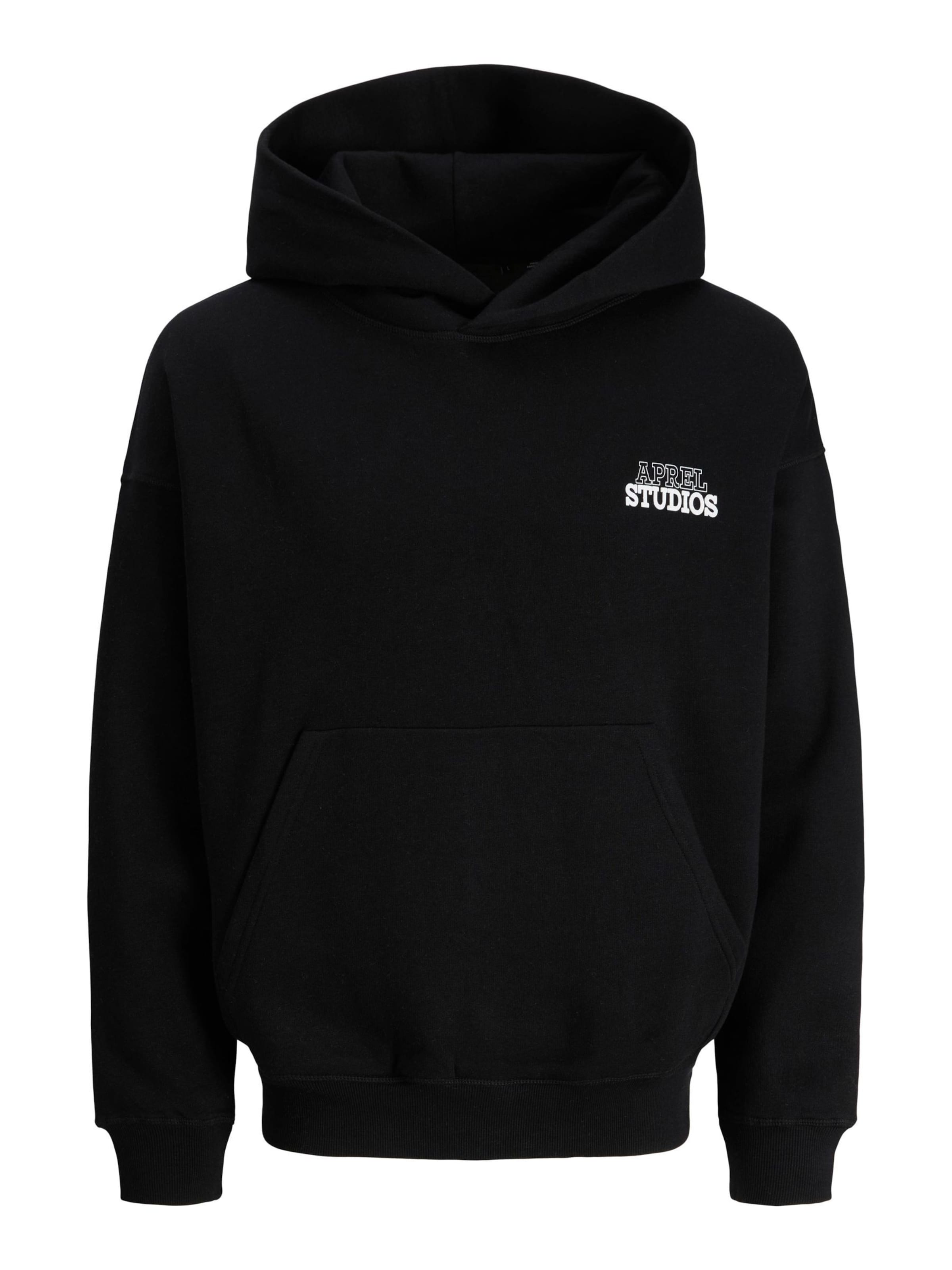 Felpa di aprel in nero: frontale