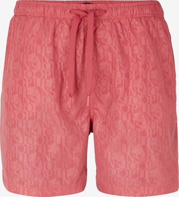 JOOP! Jeans Board Shorts 'Siesta Beach' in Pink: front