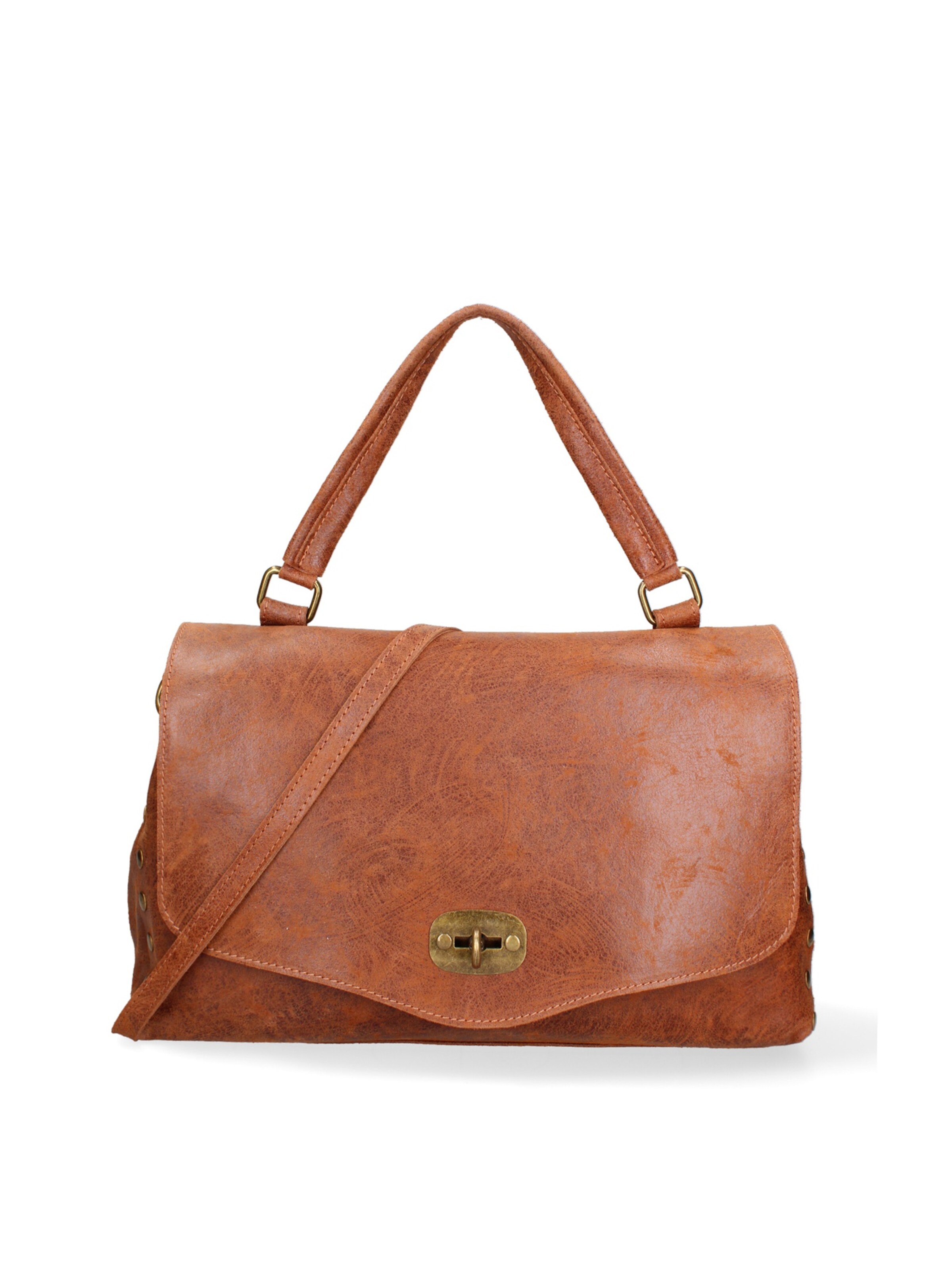 Borsa a mano Gave Lux di colore cognac, Visualizzazione prodotti