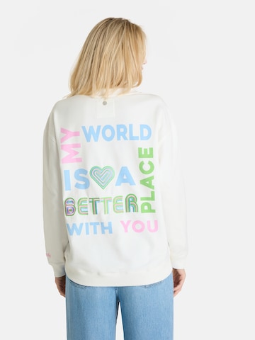 Sweat-shirt 'TatjanaL' LIEBLINGSSTÜCK en blanc