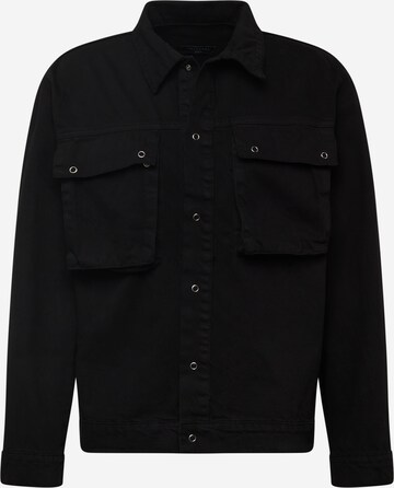 Veste mi-saison Trendyol en noir : devant