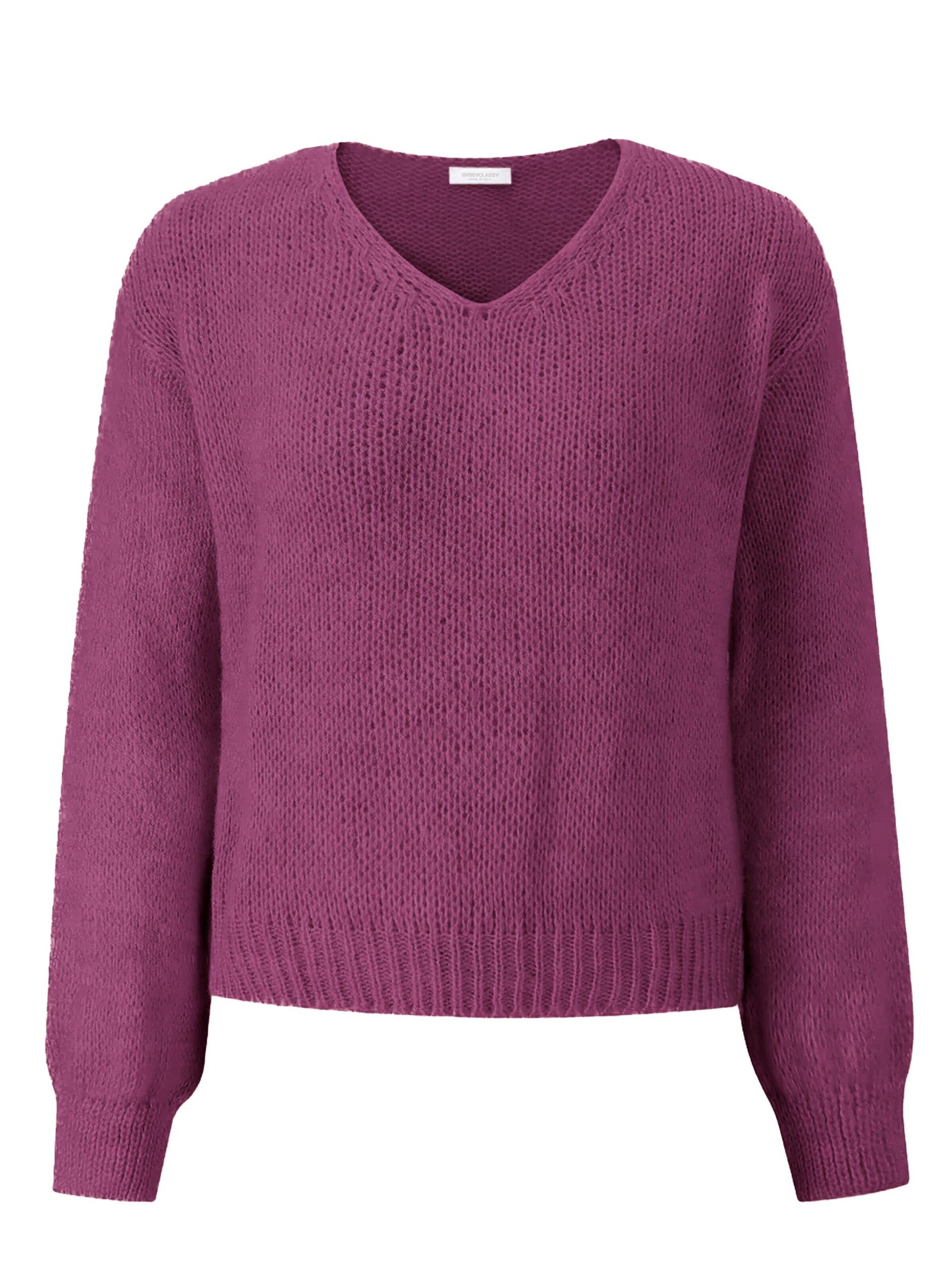 SASSYCLASSY Oversized sweater in Purple: front