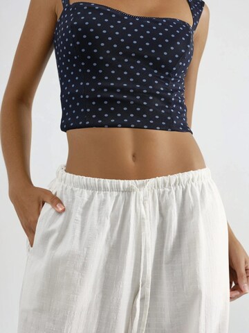Busem Wide Leg Hose in Weiß