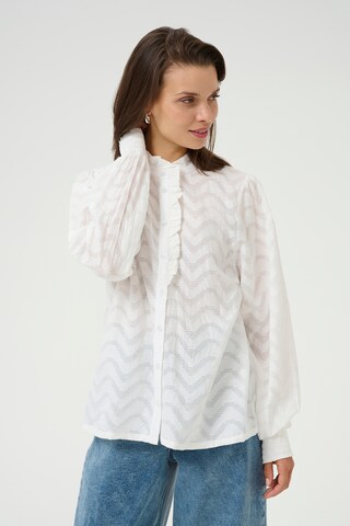Kaffe - Blusa 'Victoria' en blanco: frente