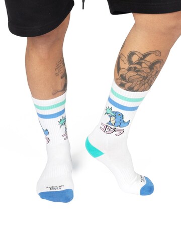 American Socks Socken 'Gojira'‌‌‌‌‌‌‌‌ in Weiß