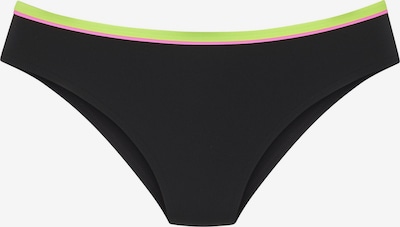 Slip costum de baie BUFFALO pe verde / roz / negru, Vizualizare produs