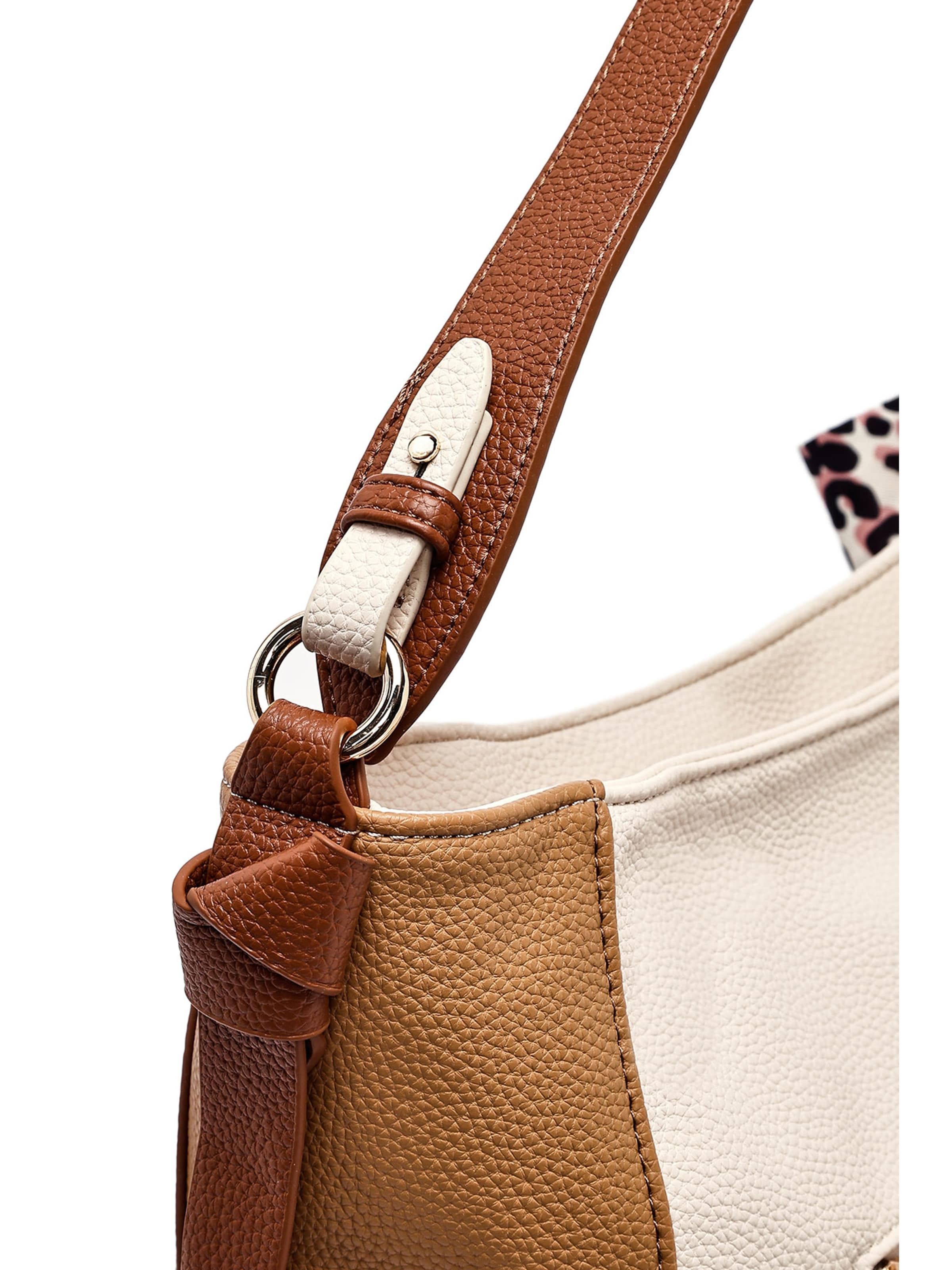 Derimod Schultertasche in Beige