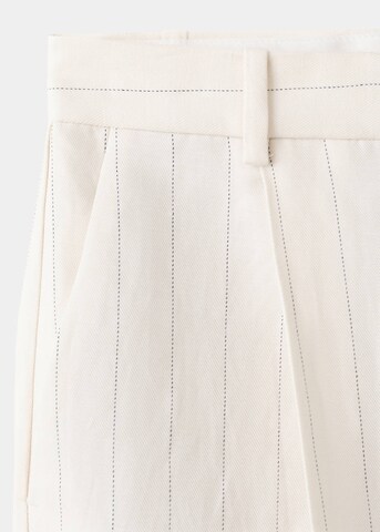 MANGO Regular Pleated Pants 'Aargelia' in Beige