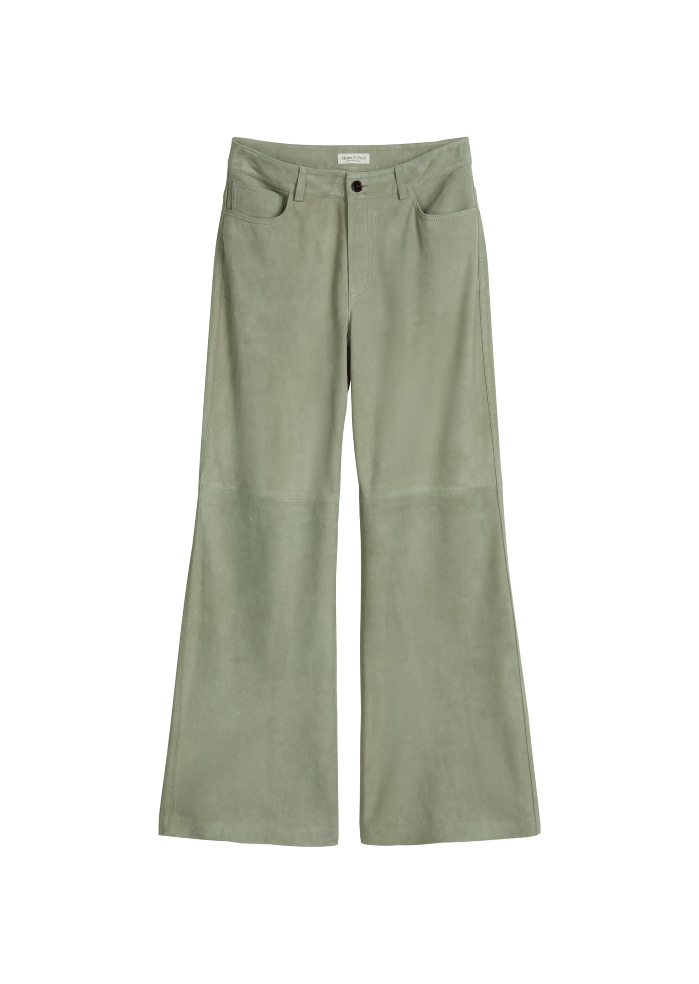 Marc O'Polo Flared Broek in Groen: voorkant