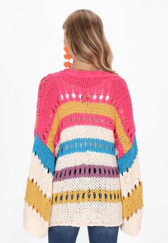 Cardigan 'Boho' IZIA en blanc