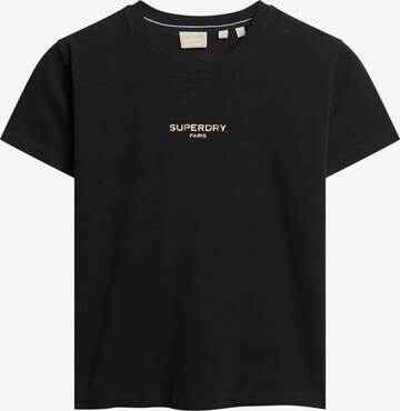 T-shirt Superdry en noir : devant