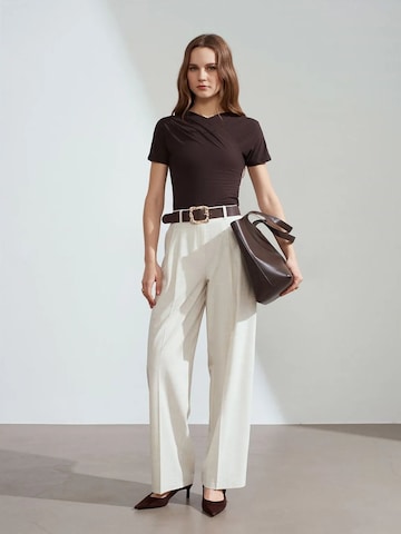 Dilvin Wide Leg Hose in Beige