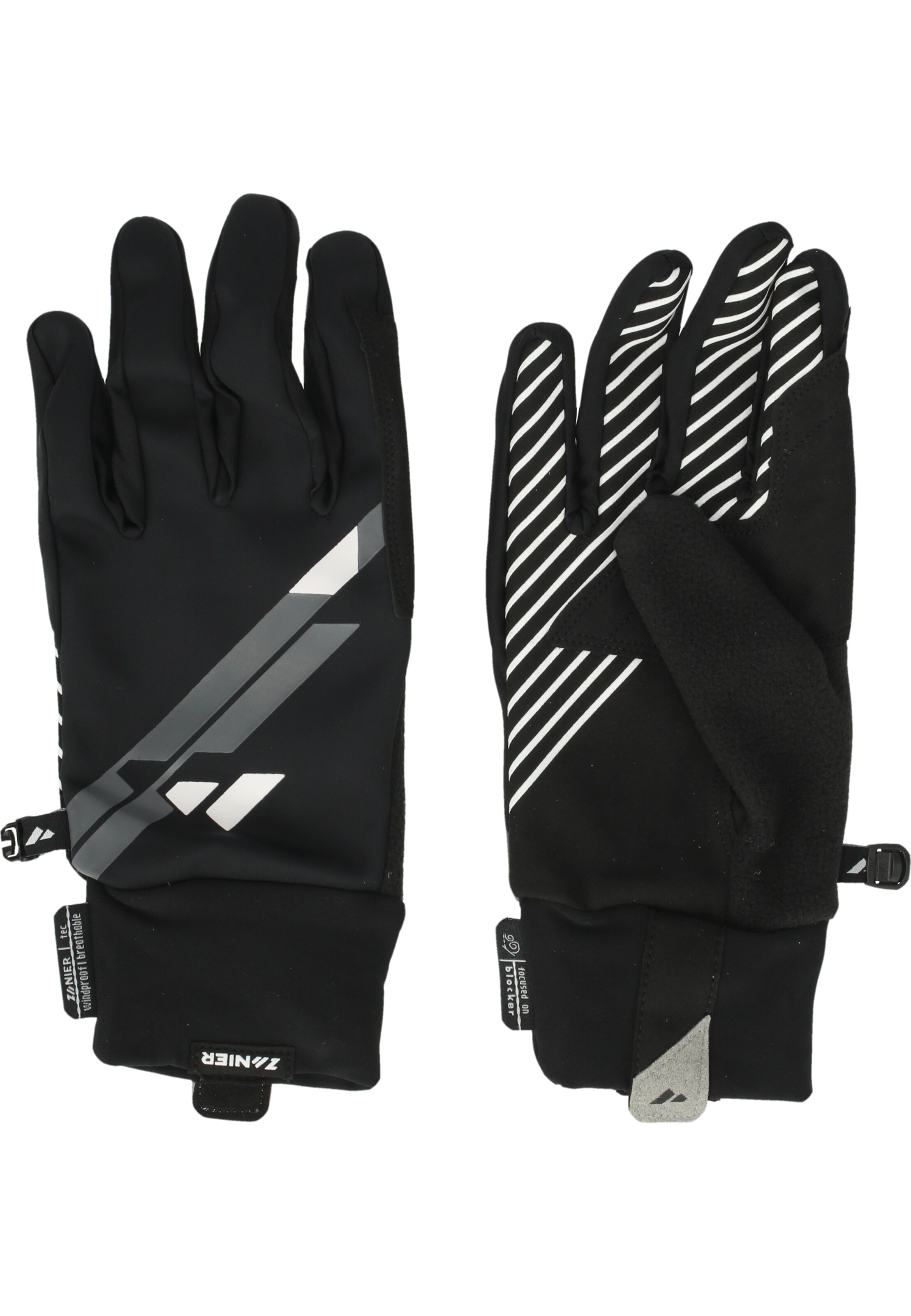 Zanier Handschuhe 'Nordic.ZB' in Schwarz: Vorderseite