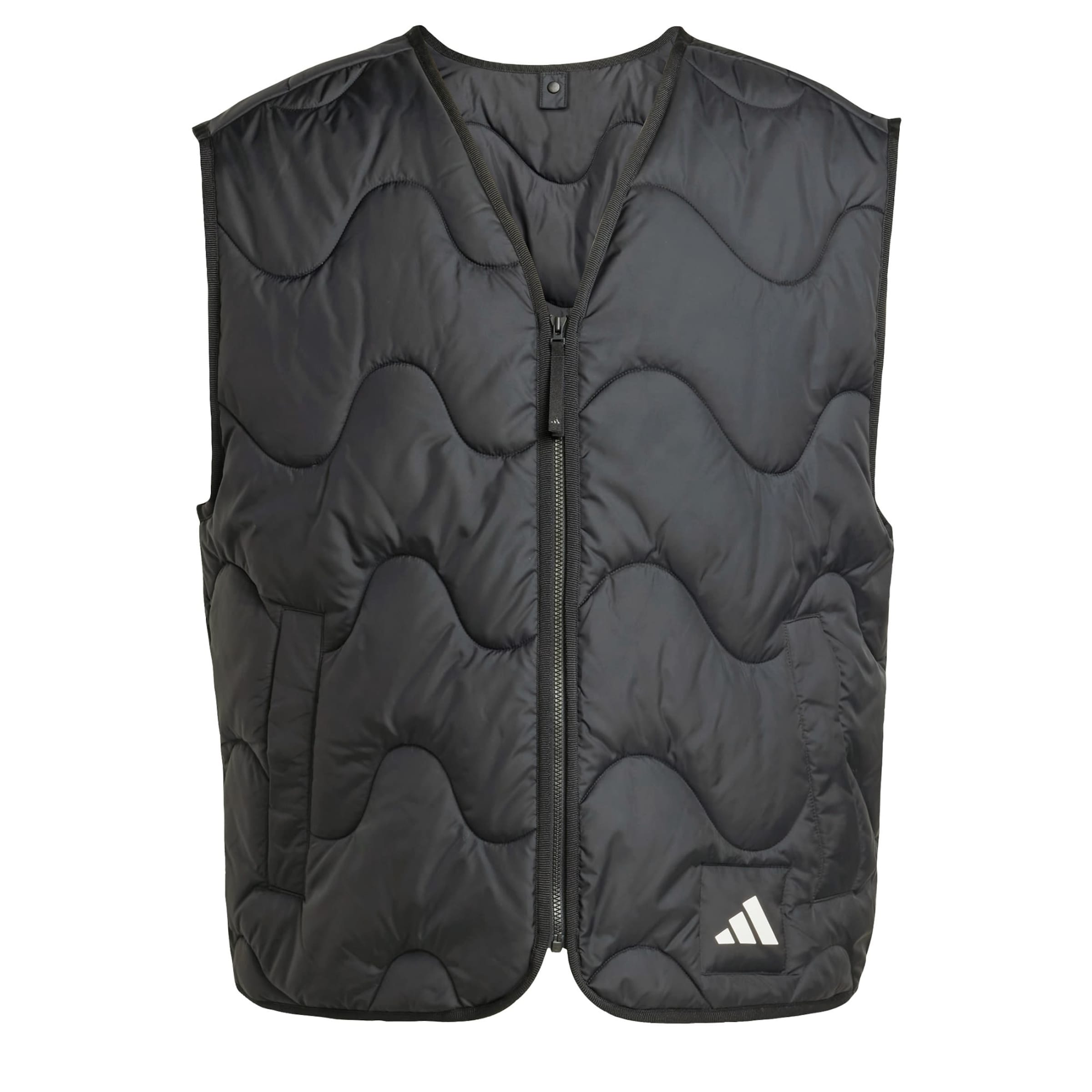 Gilet sportivo 'Nuganic' di ADIDAS SPORTSWEAR in nero: frontale