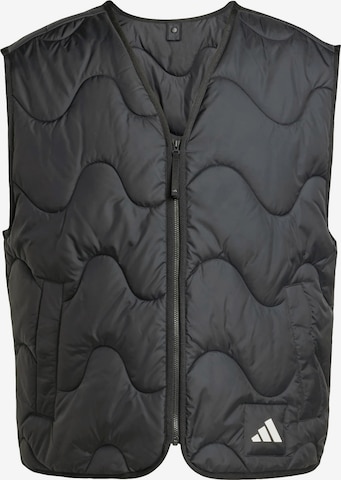 Gilet sportivo 'Nuganic' di ADIDAS SPORTSWEAR in nero: frontale
