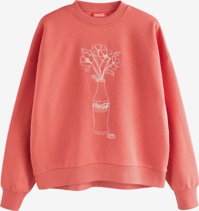 Next Sweater majica 'Coca Cola' u ecru/prljavo bijela / narančasto crvena, Pregled proizvoda