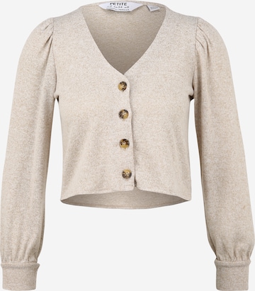 Cardigan Dorothy Perkins Petite en beige : devant