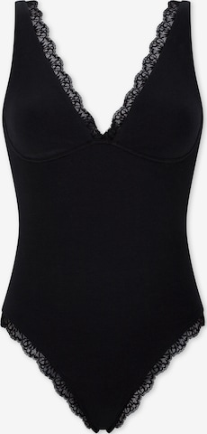 Body ' Unique Cotton ' SCHIESSER en noir : devant