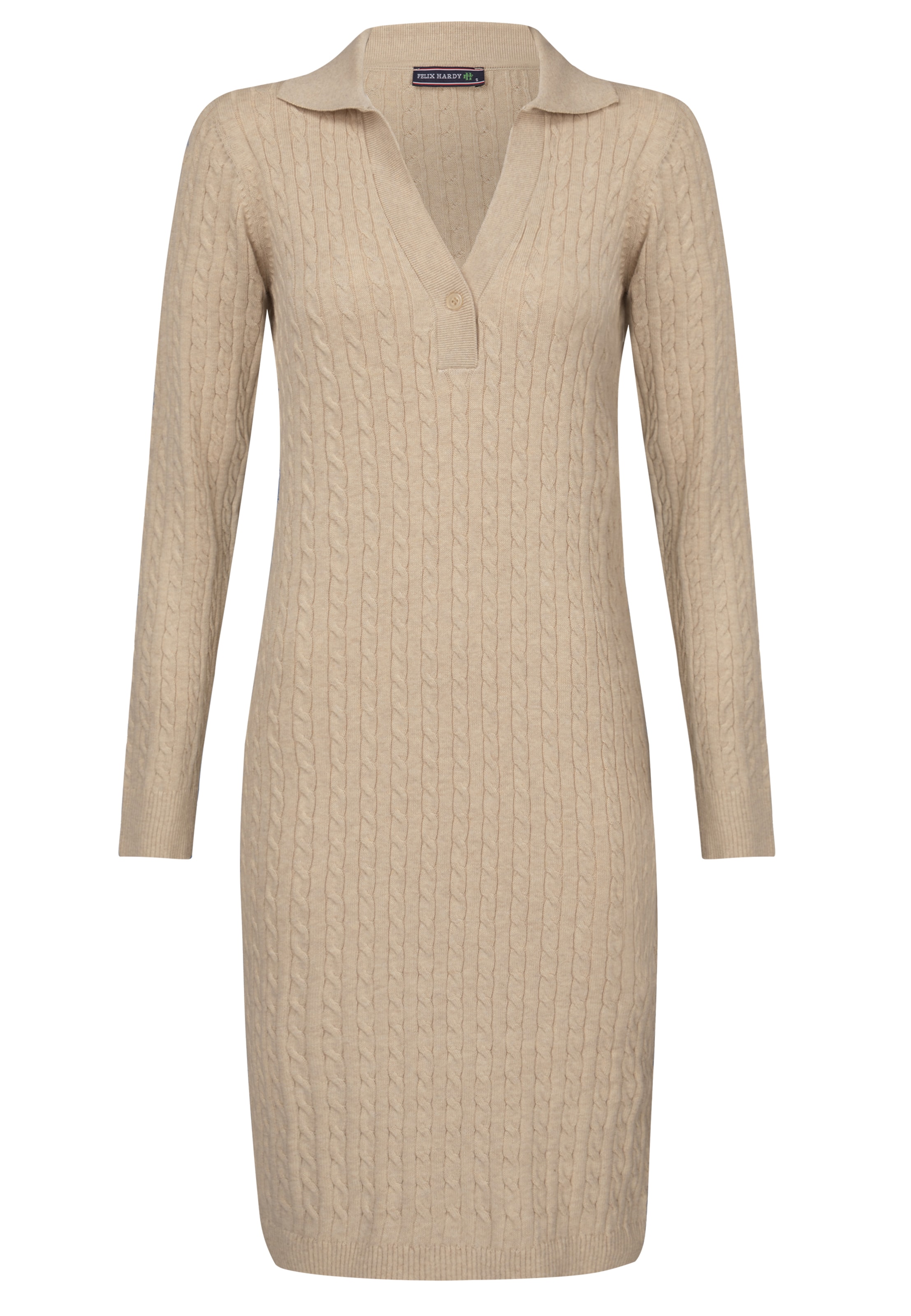 Felix Hardy Πλεκτό φόρεμα σε μπεζ: μπροστά
