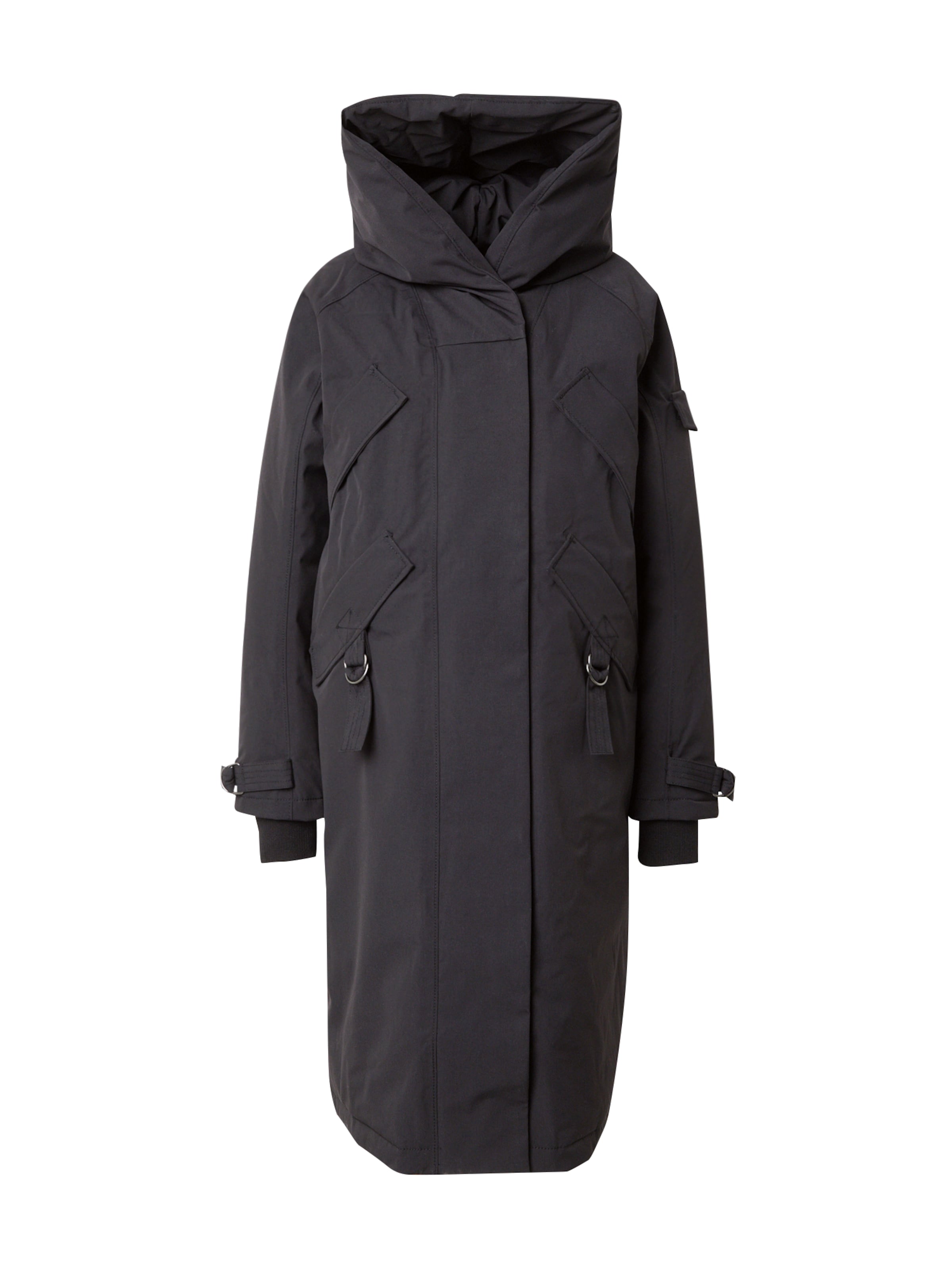 Didriksons Outdoorkappa i svart: framsida