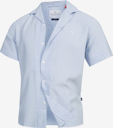 Kronstadt Regular fit Overhemd 'Arlin' in Blauw: voorkant
