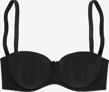 NUANCE Bandeau Bra in Black