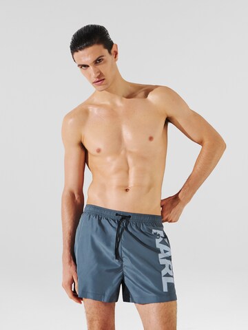 Pantaloncini da bagno di Karl Lagerfeld in blu: frontale