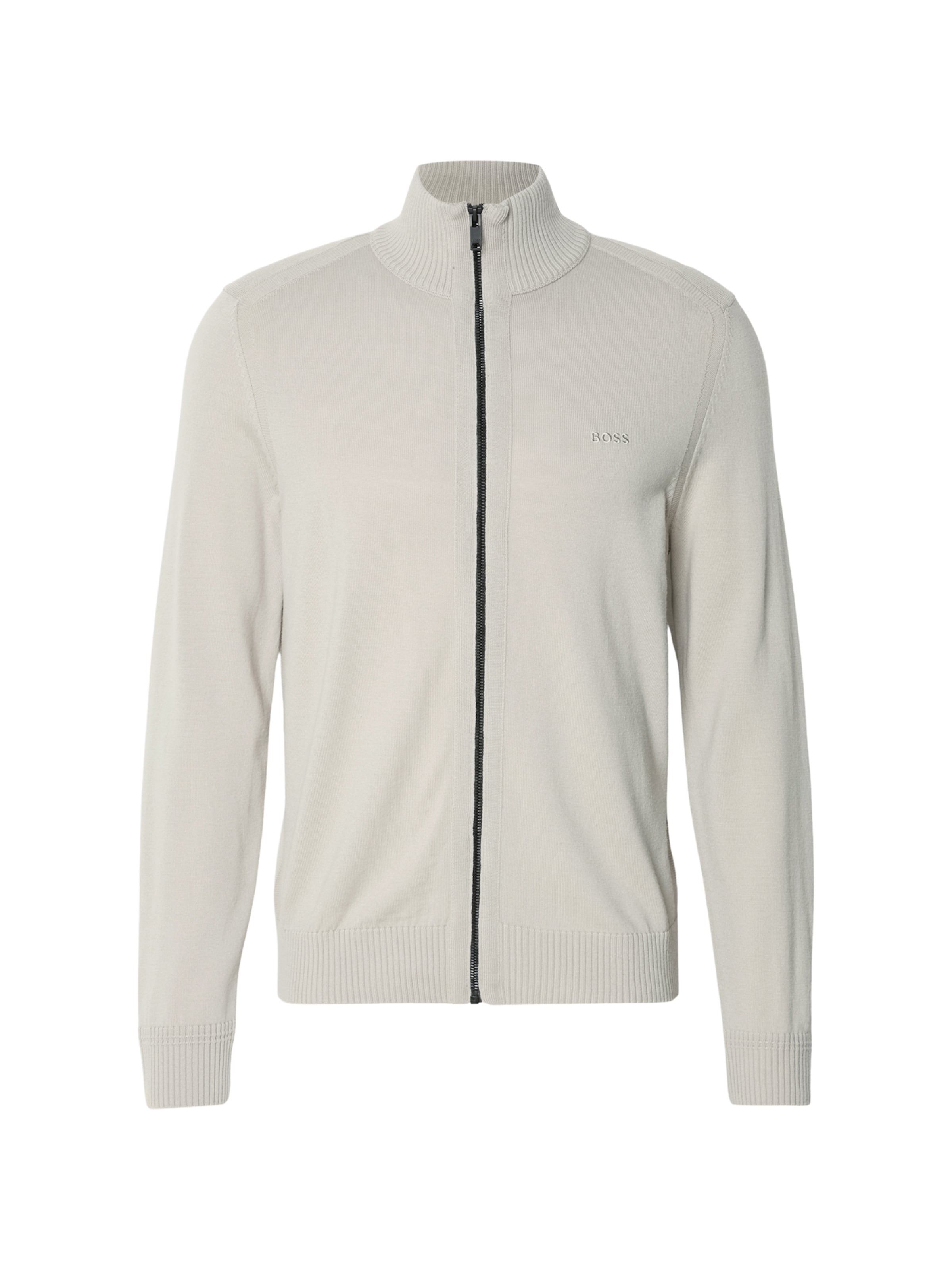 BOSS Вязаная кофта &#x27;Avac&#x27; в Бежевый: спереди