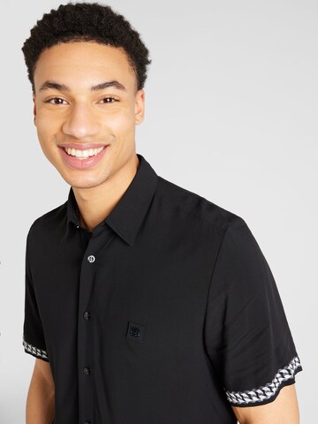 HUGO Regular fit Button Up Shirt 'Ebor' in Black