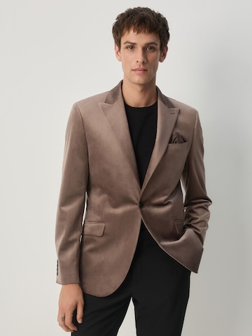 Next Slim fit Colbert in Grijs: voorkant