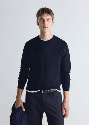 MANGO MAN Pullover 'LUXUS' i blå: forside