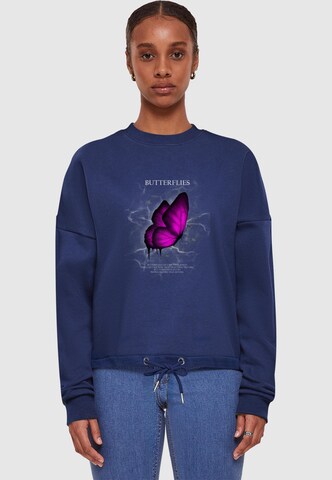 Merchcode Sweatshirt in Blauw: voorkant