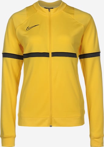 NIKE Training Jacket in Yellow: front