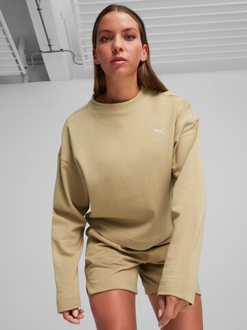 PUMA Athletic Sweatshirt 'BETTER SPORTSWEAR' in Brown: front