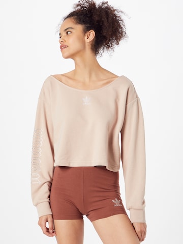 ADIDAS ORIGINALS Sweatshirt in Beige: front