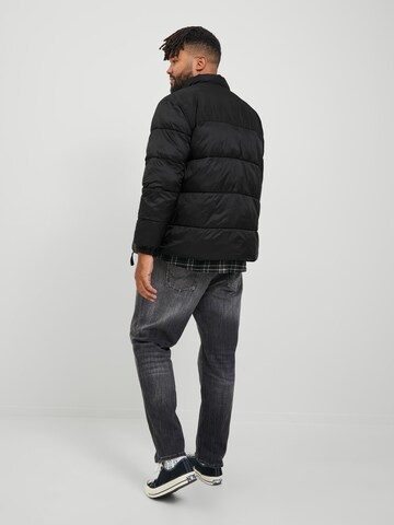 Jack & Jones Plus Vinterjakke 'TOBY' i sort