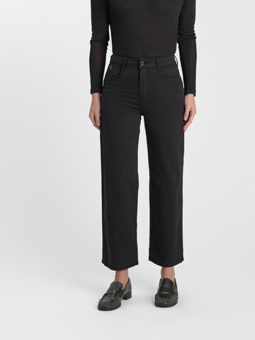 Wide Leg Jean Le Temps Des Cerises en noir : devant