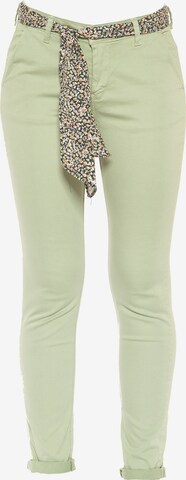 Le Temps Des Cerises Pants 'DYLI' in Green: front