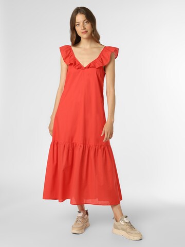 Marie Lund Kleid in Rot: Vorderseite