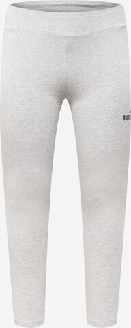 PUMA Skinny Workout Pants in Grey: front