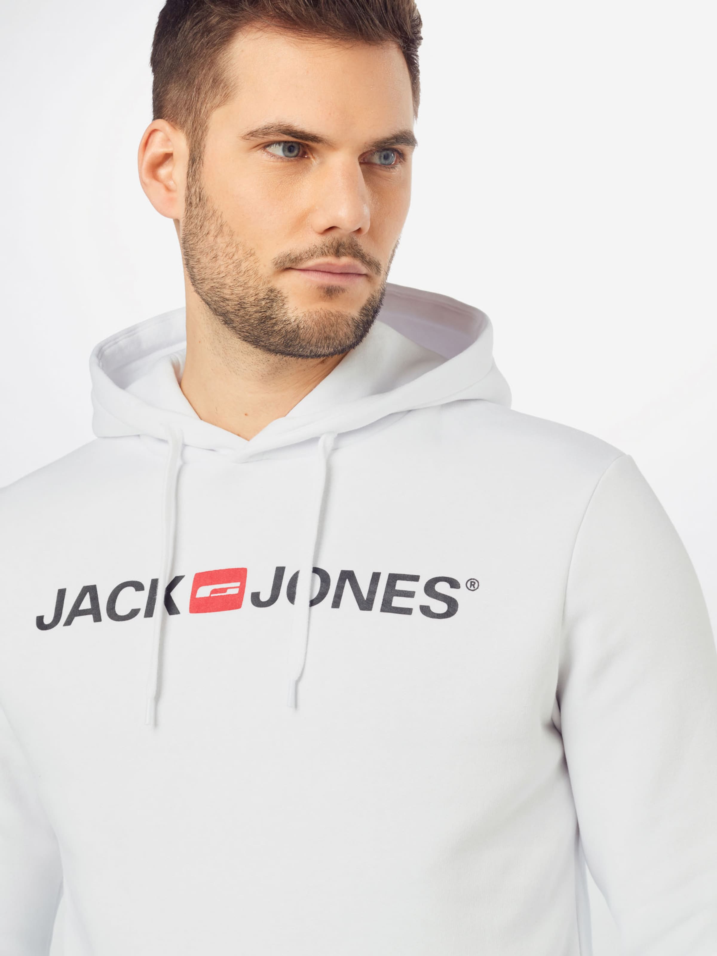Männer Sweat JACK & JONES Sweatshirt in Weiß - BJ72694