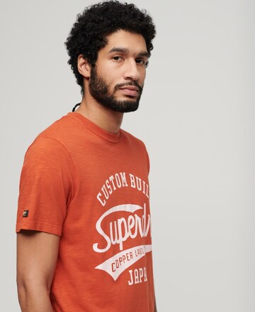 Superdry Shirt 'Copper Label' in Oranje