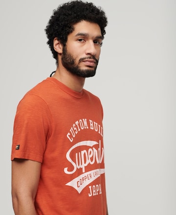 Superdry Shirt 'Copper Label' in Orange