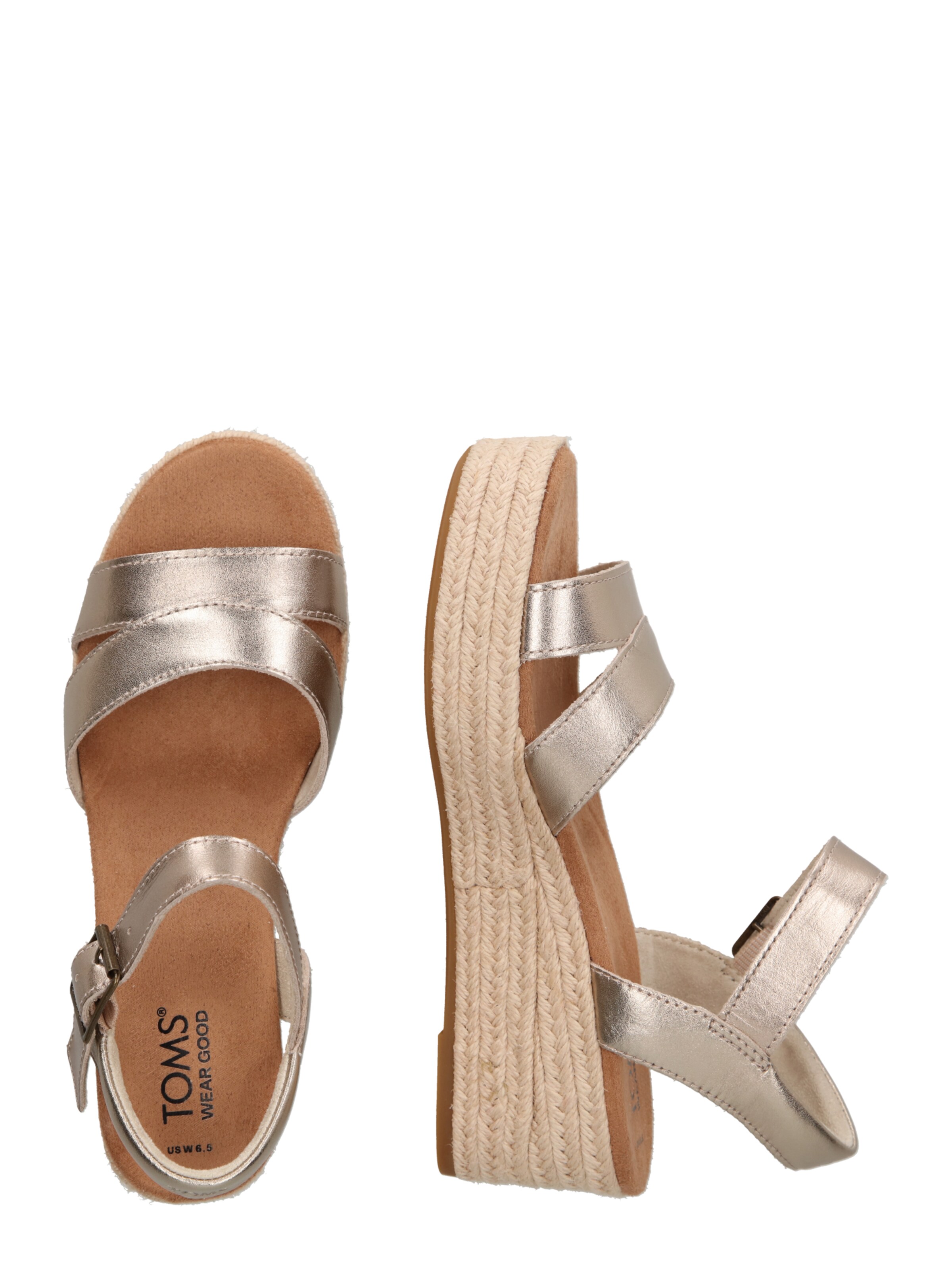 TOMS Sandal in Gold